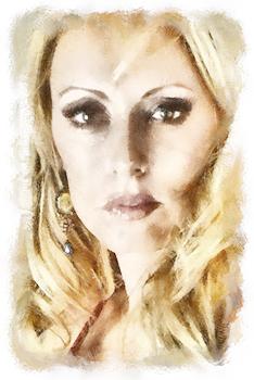 &copy; Claudia Larsen - Portrait - Aquarell 